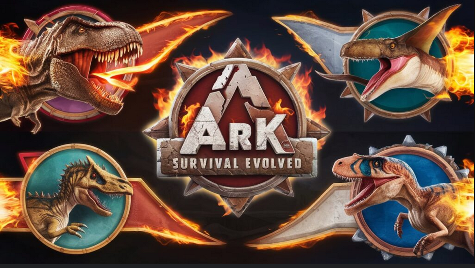 ark: survival evolved (2017) game icons banners